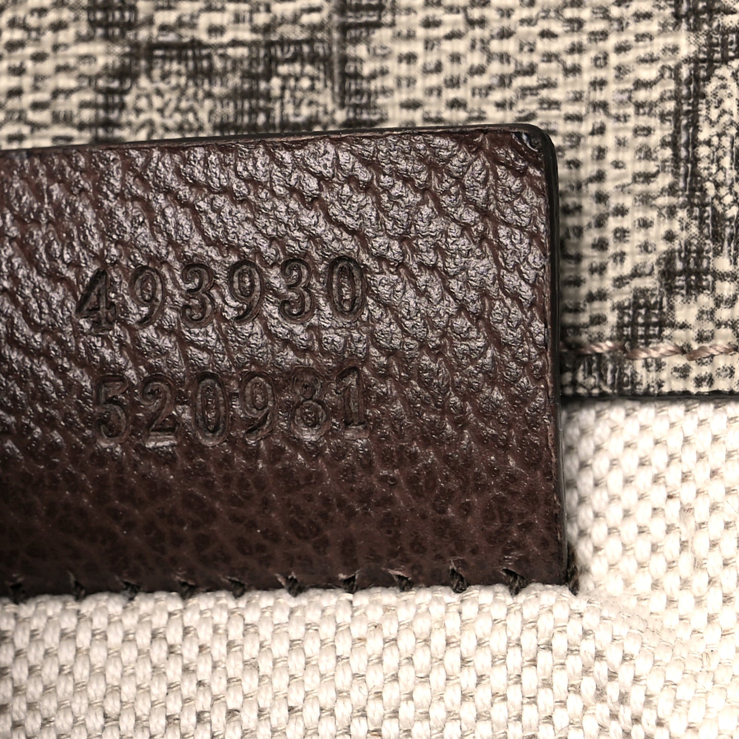 GG Supreme Monogram Neo Vintage Web Belt Bag Brown