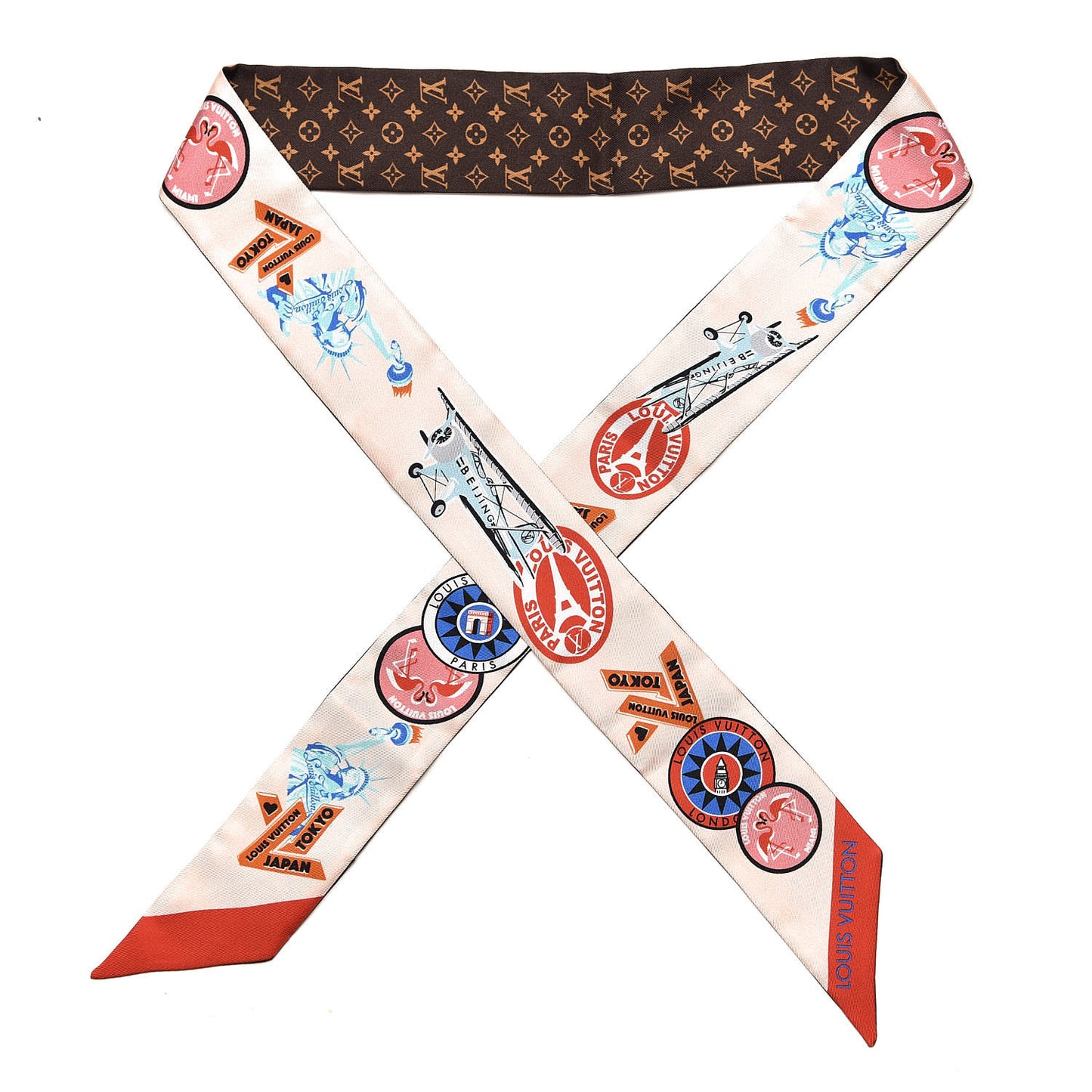 Silk Monogram World Tour Stickers BB Bandeau Nude