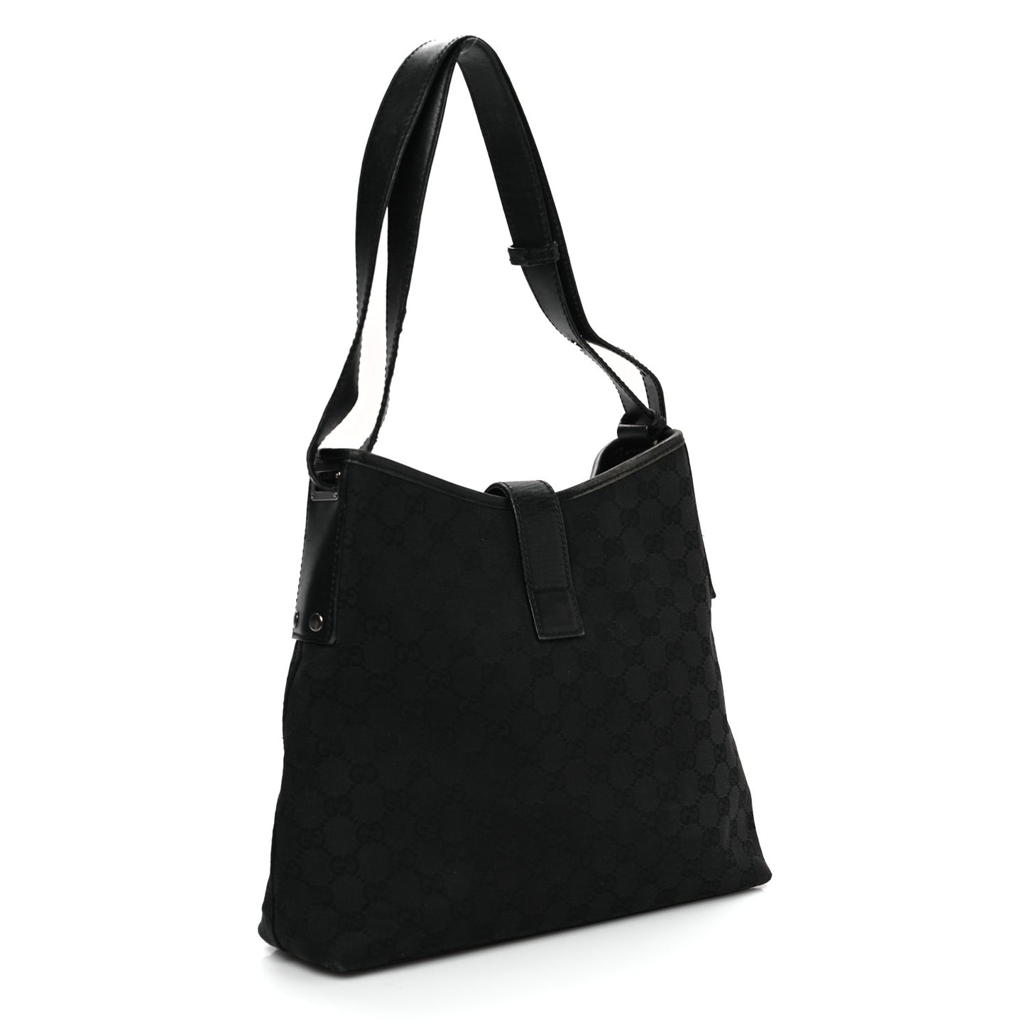 Monogram Piston Shoulder Bag Black