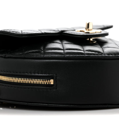 Chanel Lambskin Quilted CC In Love Heart Bag Black 8 of 10