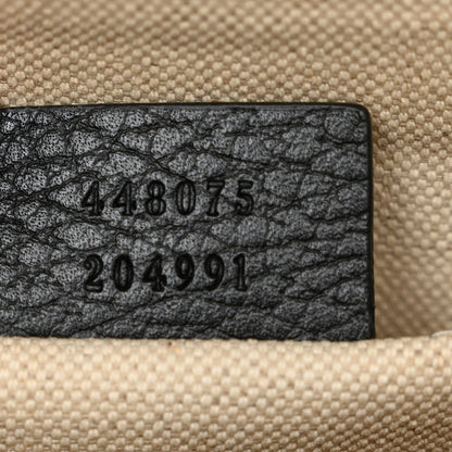 Gucci Dollar Calfskin Crystal Web Medium Dionysus Bamboo Top Handle Bag Black Black Diamond 7 of 11