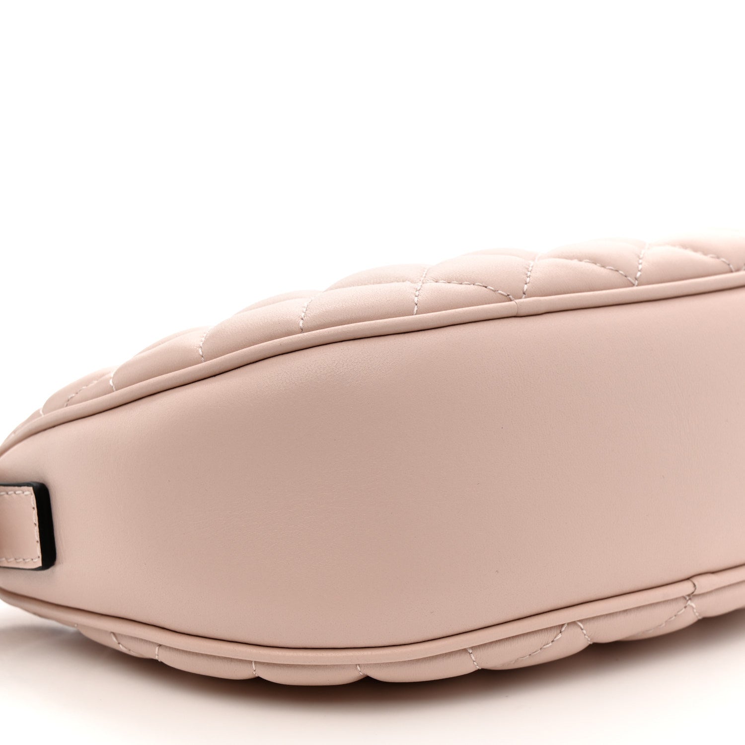 Versace Nappa Quilted La Medusa Half Moon Crossbody Light Pink 8 of 9