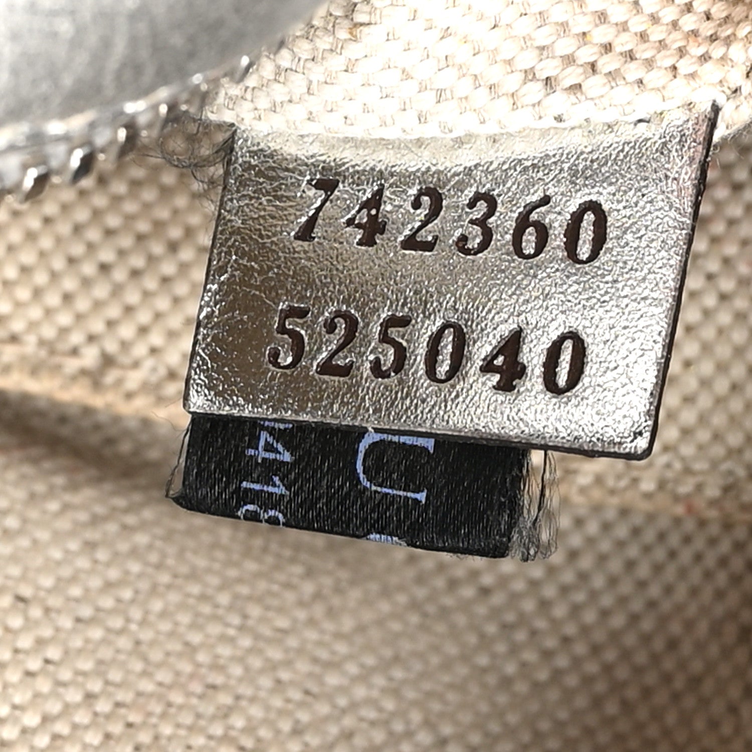 Gucci Metallic Sakai Be Green Calfskin Diagonal Stitched Small Blondie Shoulder Bag Silver 7 of 10