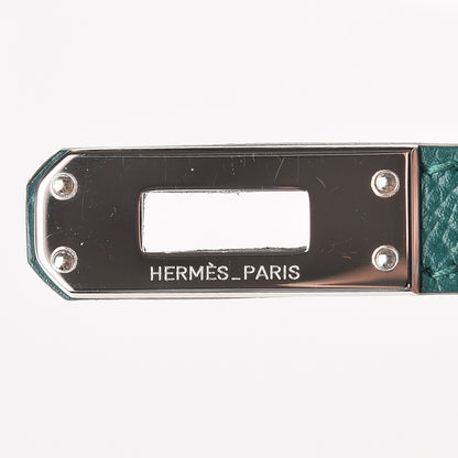 Hermes Epsom Kelly Pochette Clutch Malachite 9 of 24