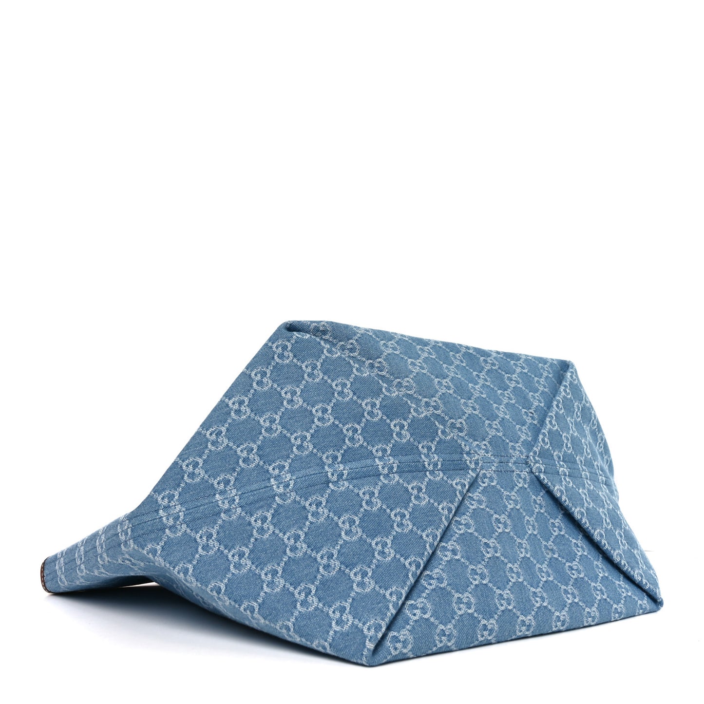 New Denim GG Monogram Calfskin Large Totissima Tote Light Blue