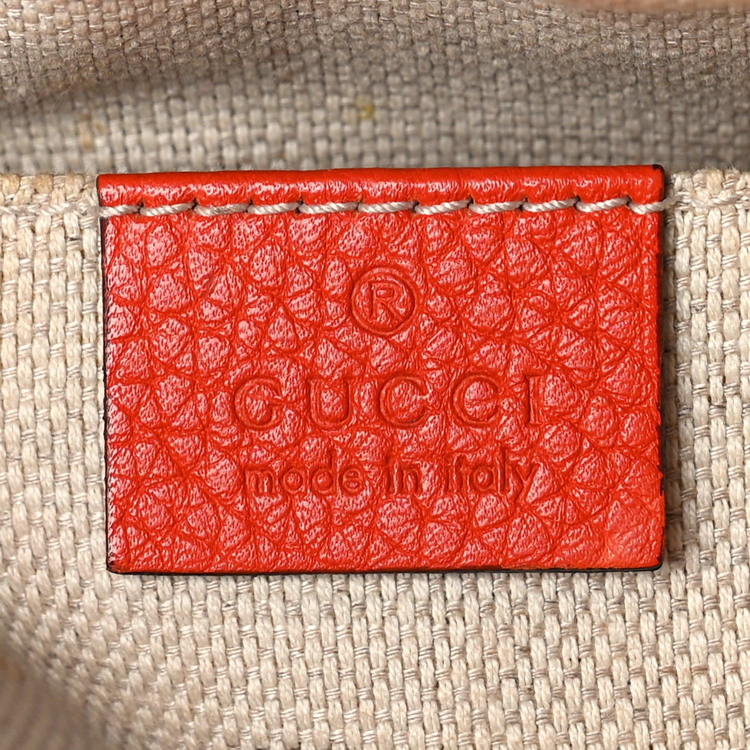 Gucci Pebbled Calfskin Small Soho Disco Bag Sun Orange 6 of 12