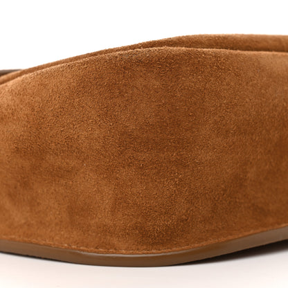 Saint Laurent Suede Calfskin Monogram Medium Kaia Satchel Light Cinnamon 9 of 13