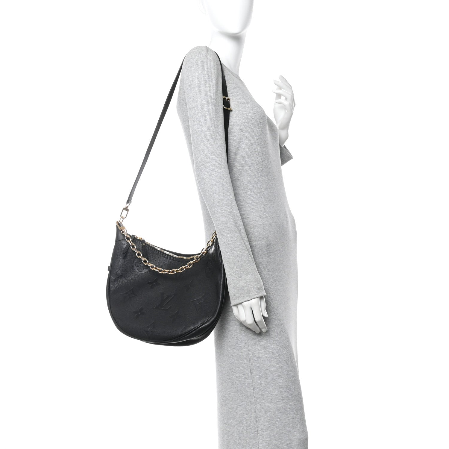 Louis Vuitton Empreinte Monogram Giant Loop Hobo Black 2 of 10