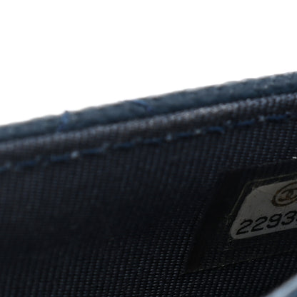 Chanel Caviar Quilted Flap Card Holder Navy Blue 8 of 8