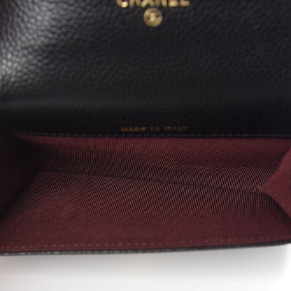 Chanel Caviar Quilted Flap Card Holder Black 5 of 9