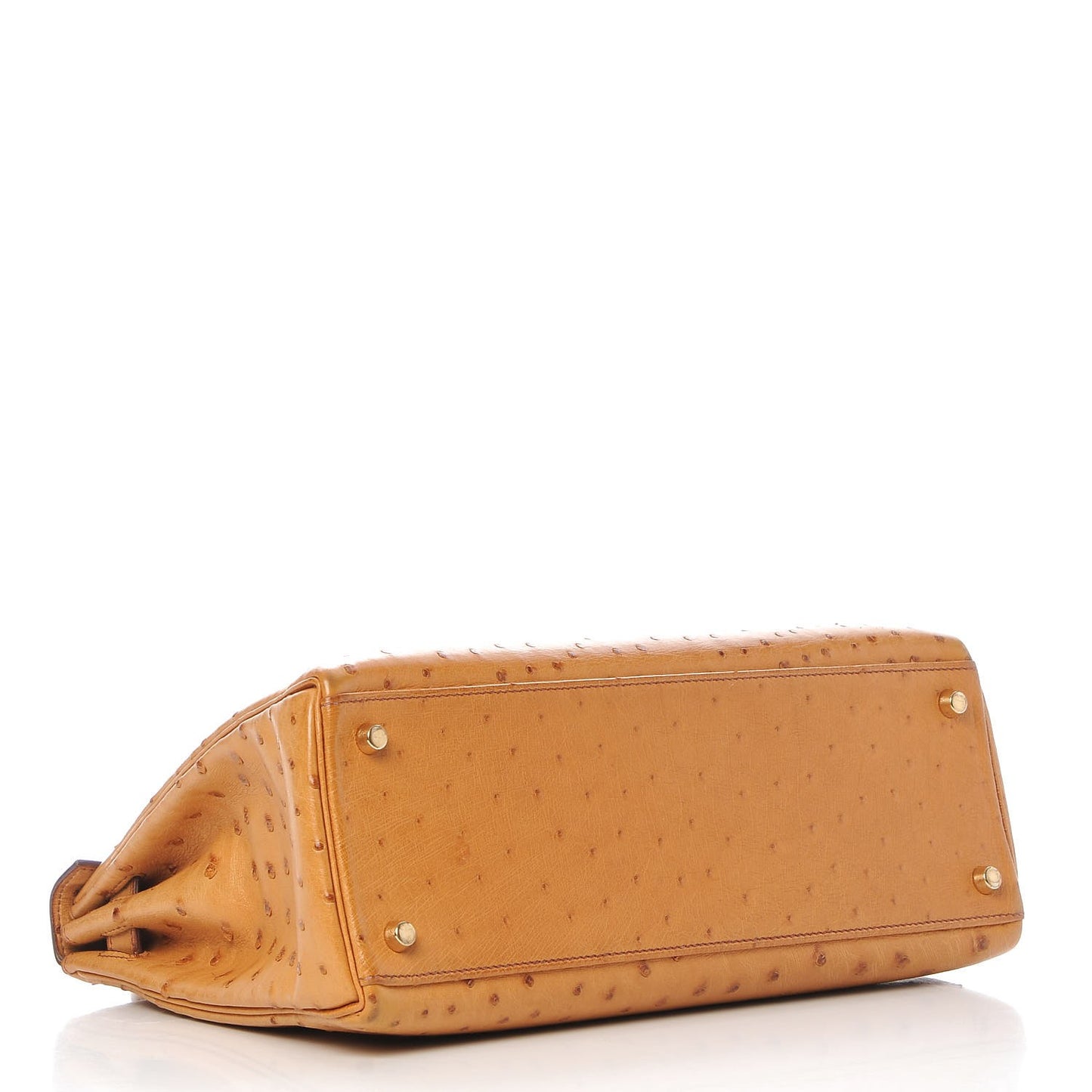 Ostrich Kelly Retourne 32 Gold