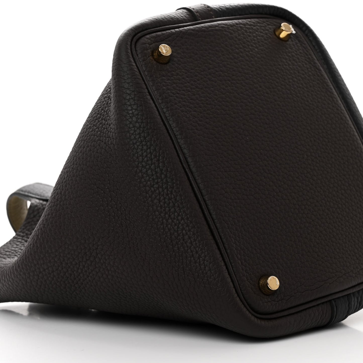 Taurillon Clemence Casaque Picotin Lock 18 PM Black Ebene Trench