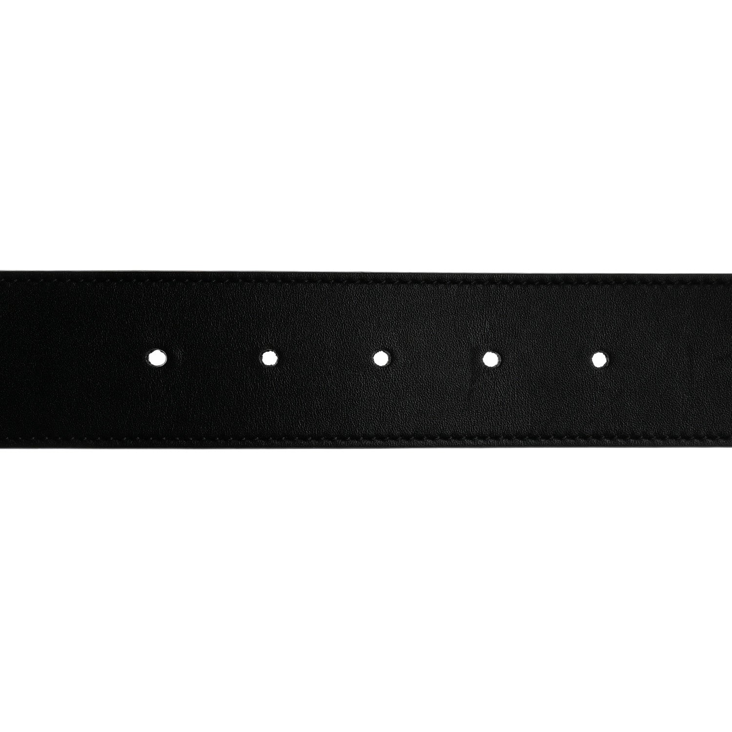 Gucci Moon Calfskin Pearl Double G 40mm Belt 90 36 Black Cream 4 of 6