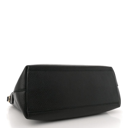 Gucci Dollar Calfskin GG Charm Satchel Black 4 of 10