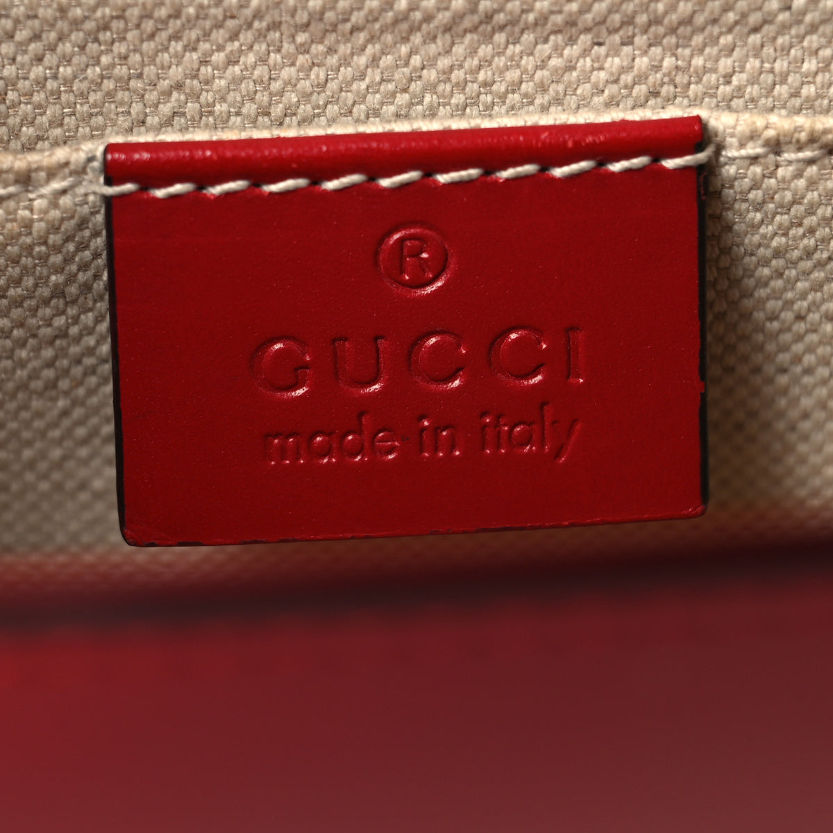 Knight Calfskin Small GG Marmont Chain Handle Bag Hibiscus Red