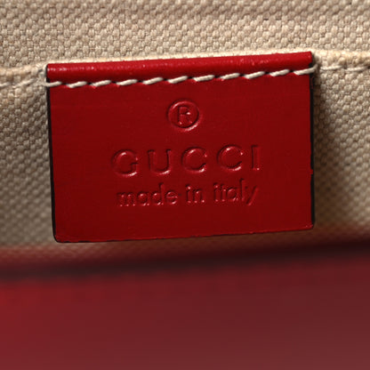Gucci Knight Calfskin Small GG Marmont Chain Handle Bag Hibiscus Red 6 of 11