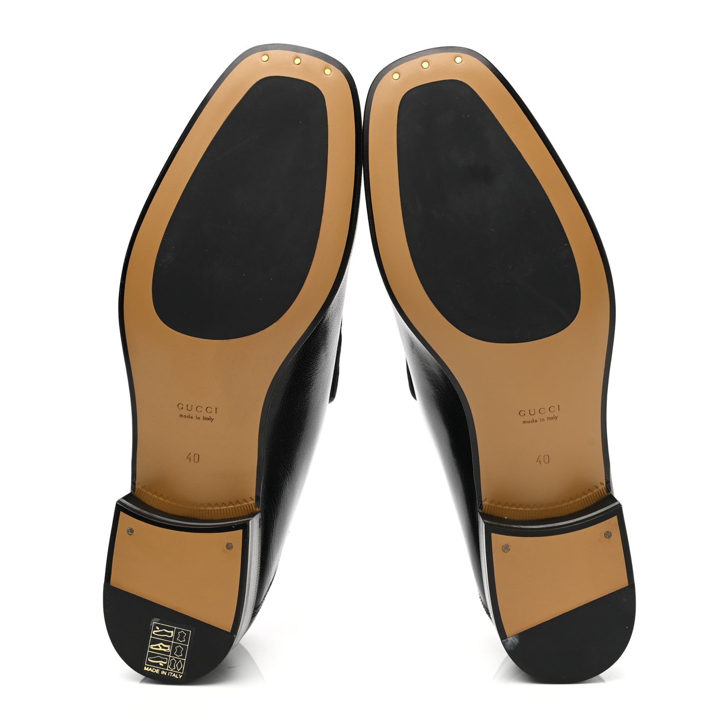Goatskin Womens Horsebit Mid-Heel Loafers 40 Black