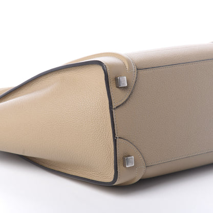 Celine Drummed Calfskin Micro Luggage Dune 8 of 9