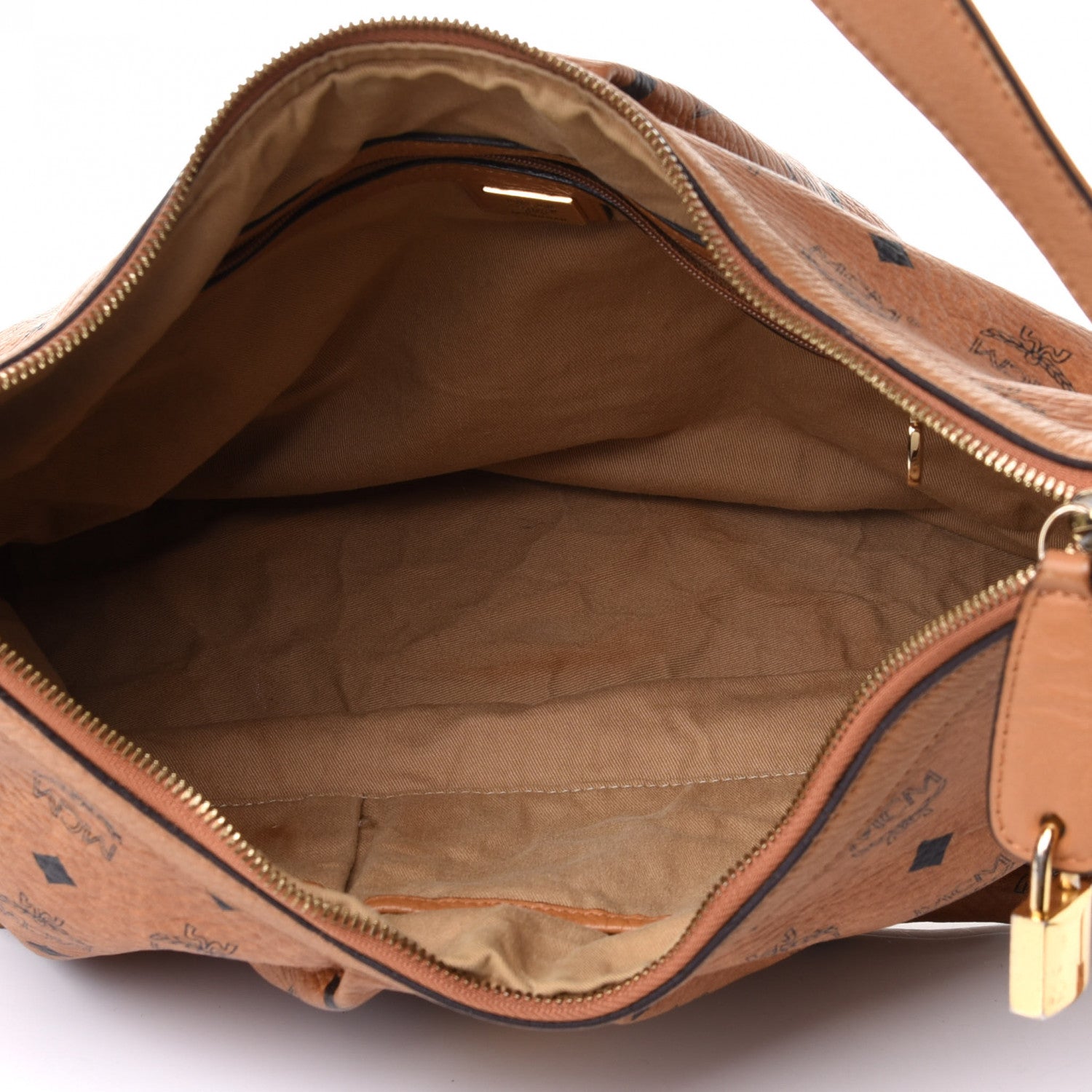 MCM Visetos Hobo Cognac 4 of 4