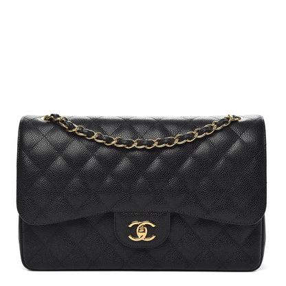 Chanel Caviar Quilted Jumbo Double Flap Black 1 of 11