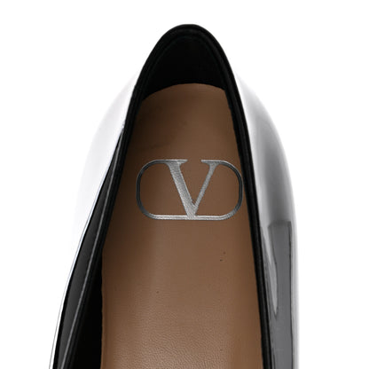 Valentino Garavani Patent Vlogo Loafer Flats 37 Black 7 of 9