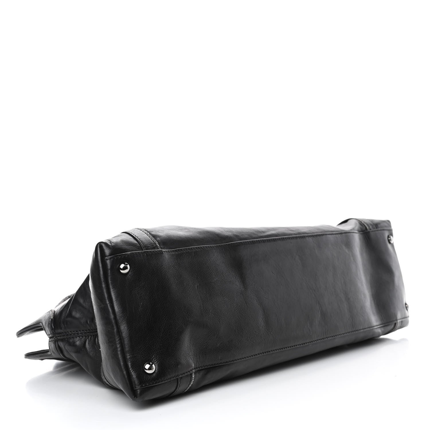 Chanel Lambskin East West Soho Shopper Black 3 of 16