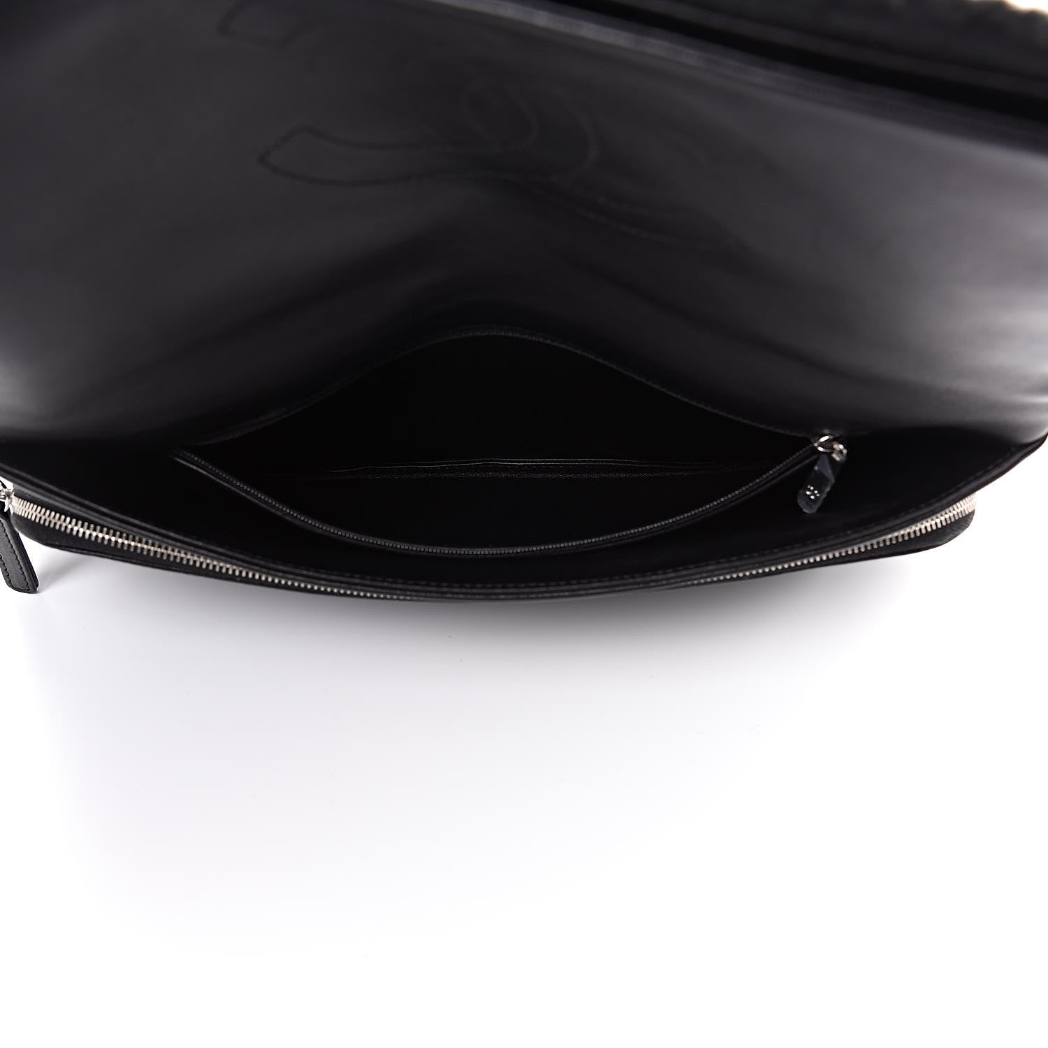 Chanel Shearling Lambskin 100% Clutch Black 5 of 9