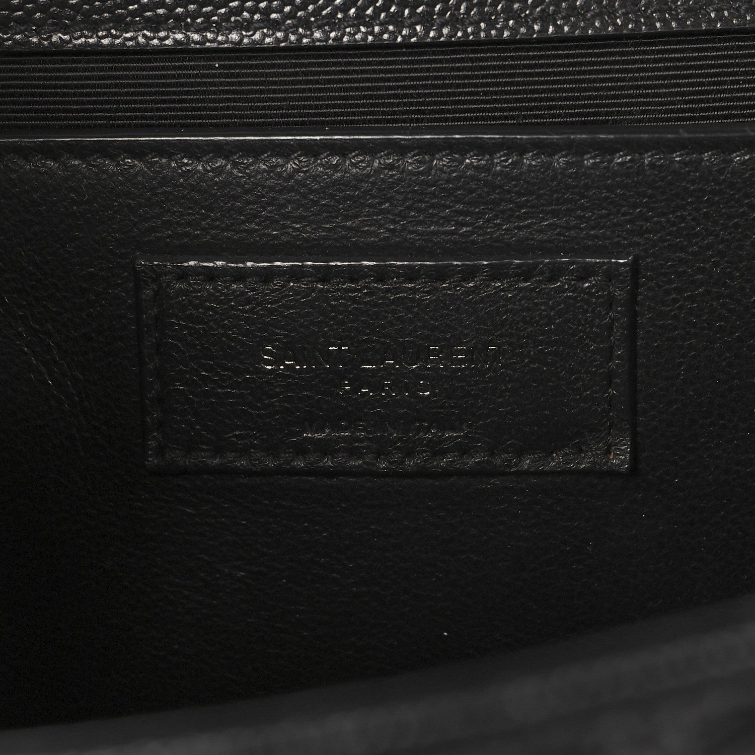 Saint Laurent Grain De Poudre Textured Mixed Matelasse Triquilt Medium Monogram Monochrome Satchel Black 10 of 22