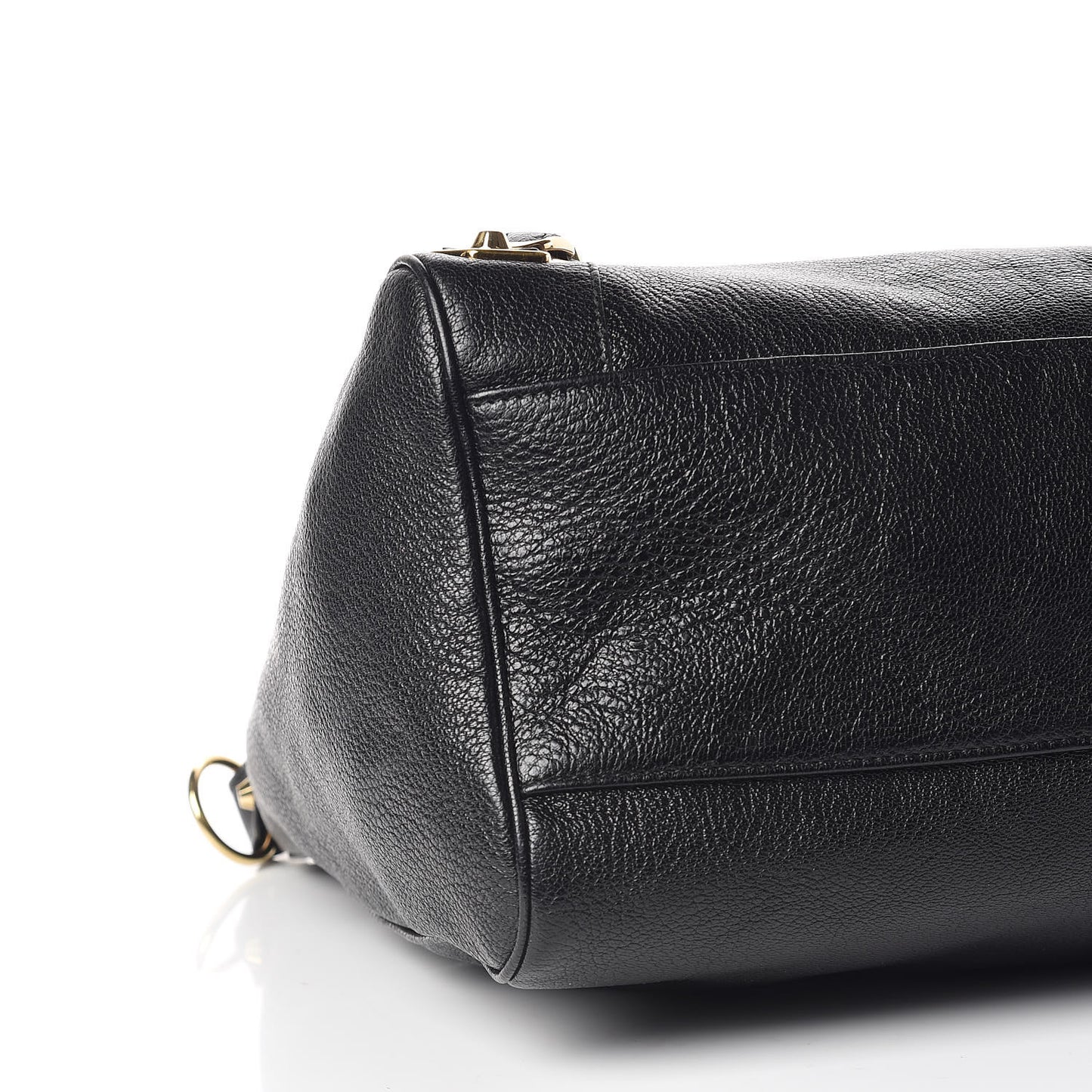 Chevre Gold Metallic Edge Hardware Velo Black