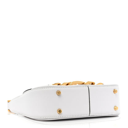 Valentino Garavani Calfskin Small Vlogo Chain Shoulder Bag Optic White 4 of 10