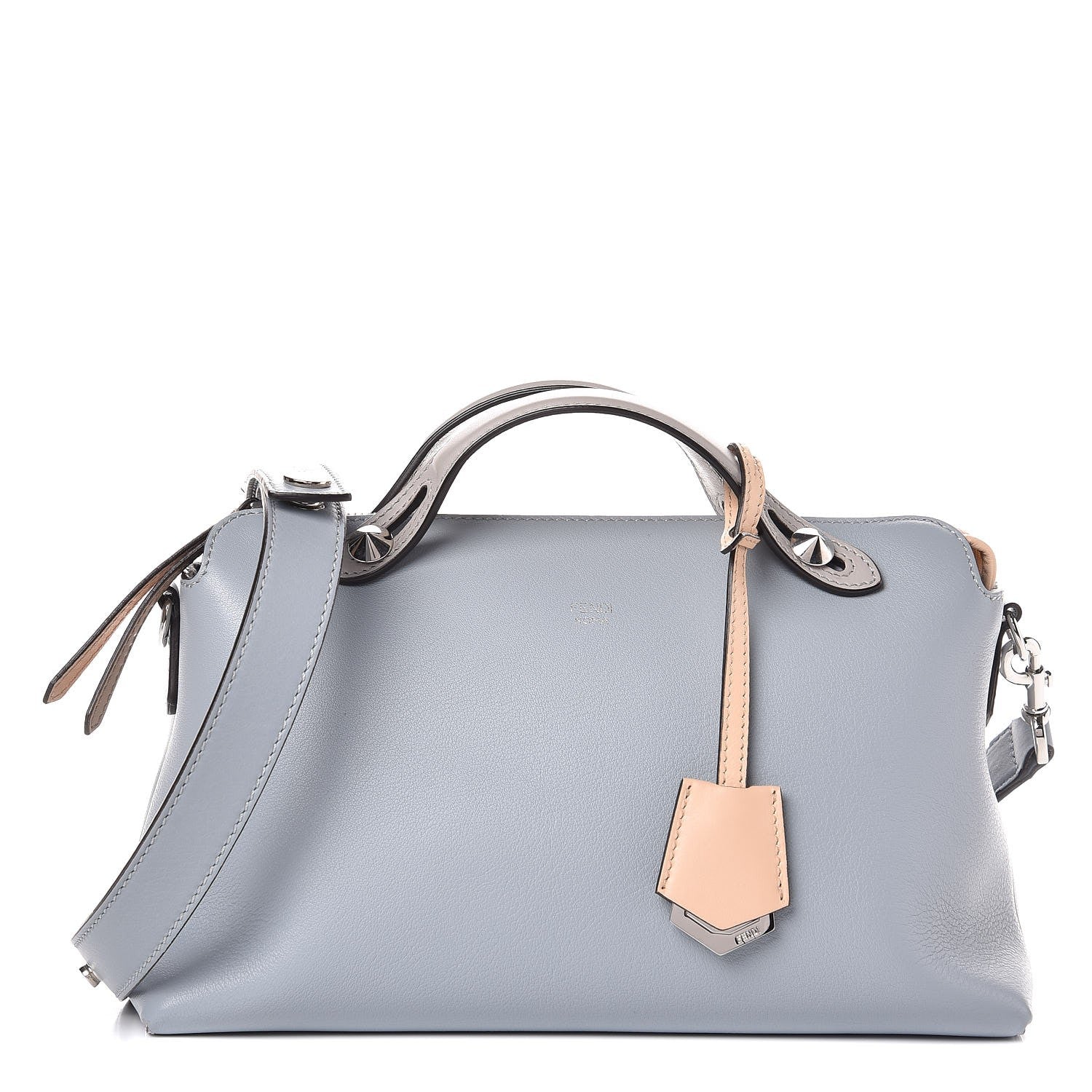 Fendi Vitello Dolce 4 Color Medium By The Way Boston Bag Polvere Multicolor 1 of 10