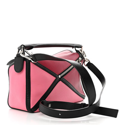 Loewe Calfskin Small Graphic Puzzle Bag Raspberry Wild Rose 3 of 12