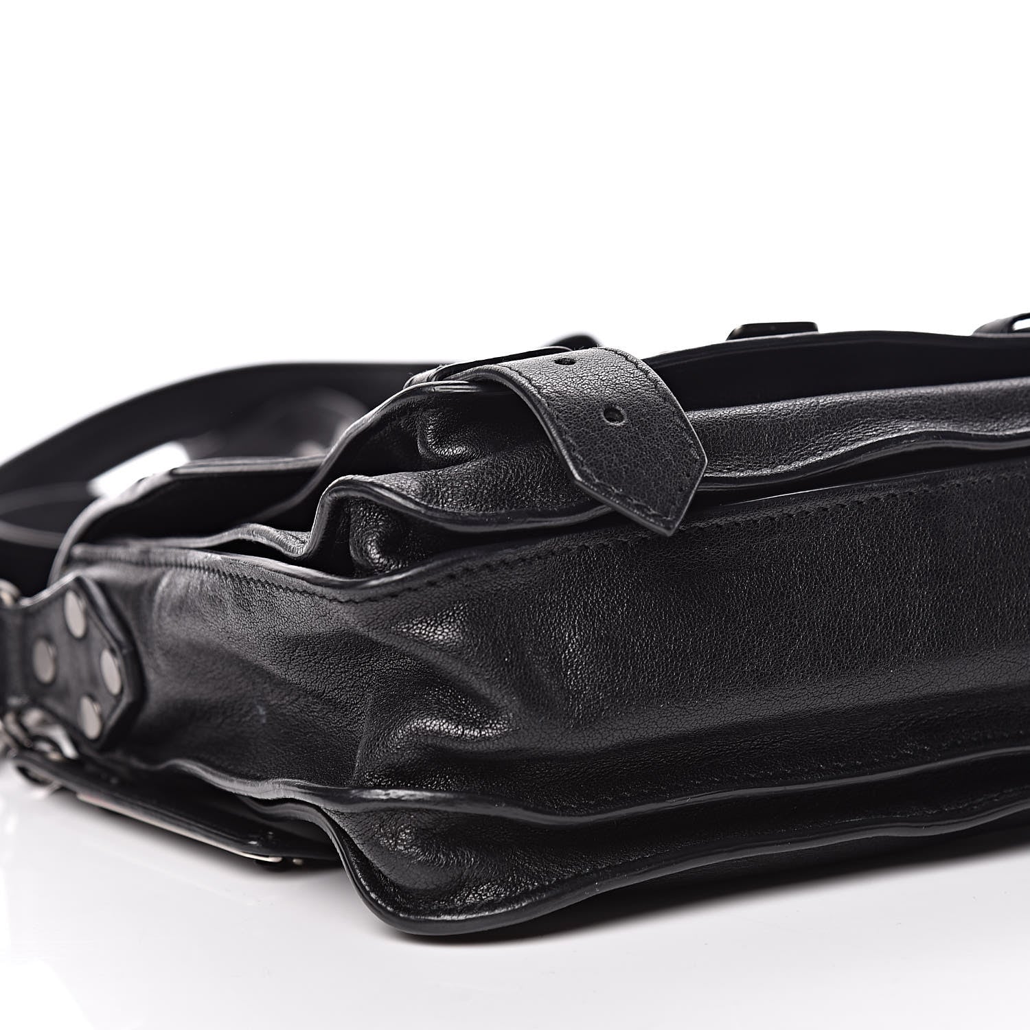 Proenza Schouler Lambskin PS1 Mini Pouch Messenger Black 9 of 11