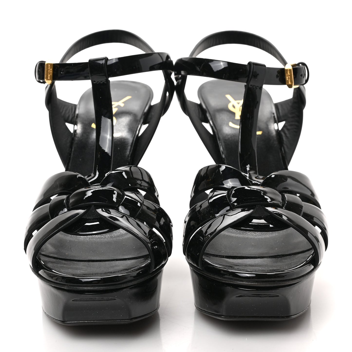Patent Tribute 75 Platform Sandals 37.5 Black