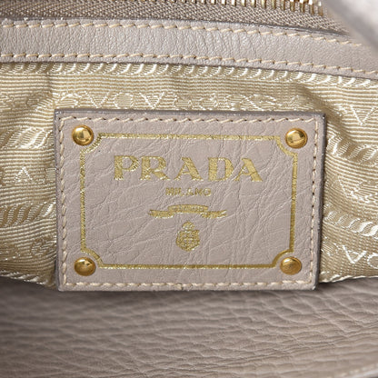 Prada Vitello Daino Side Pocket Hobo Pomice 6 of 22