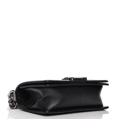 Chanel Goatskin Quilted Patent Small Duo Boy Flap Black 4 of 11