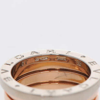 Bulgari 18K Rose White Yellow Gold B.Zero1 Four-Band Ring 51 5.75 6 of 6