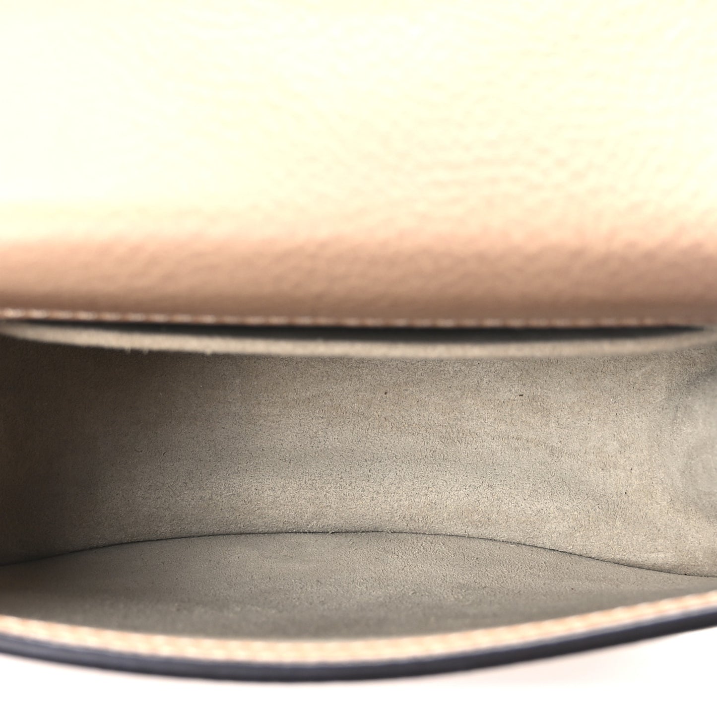 Calfskin Suede Nile Bracelet Bag Biscotti Beige