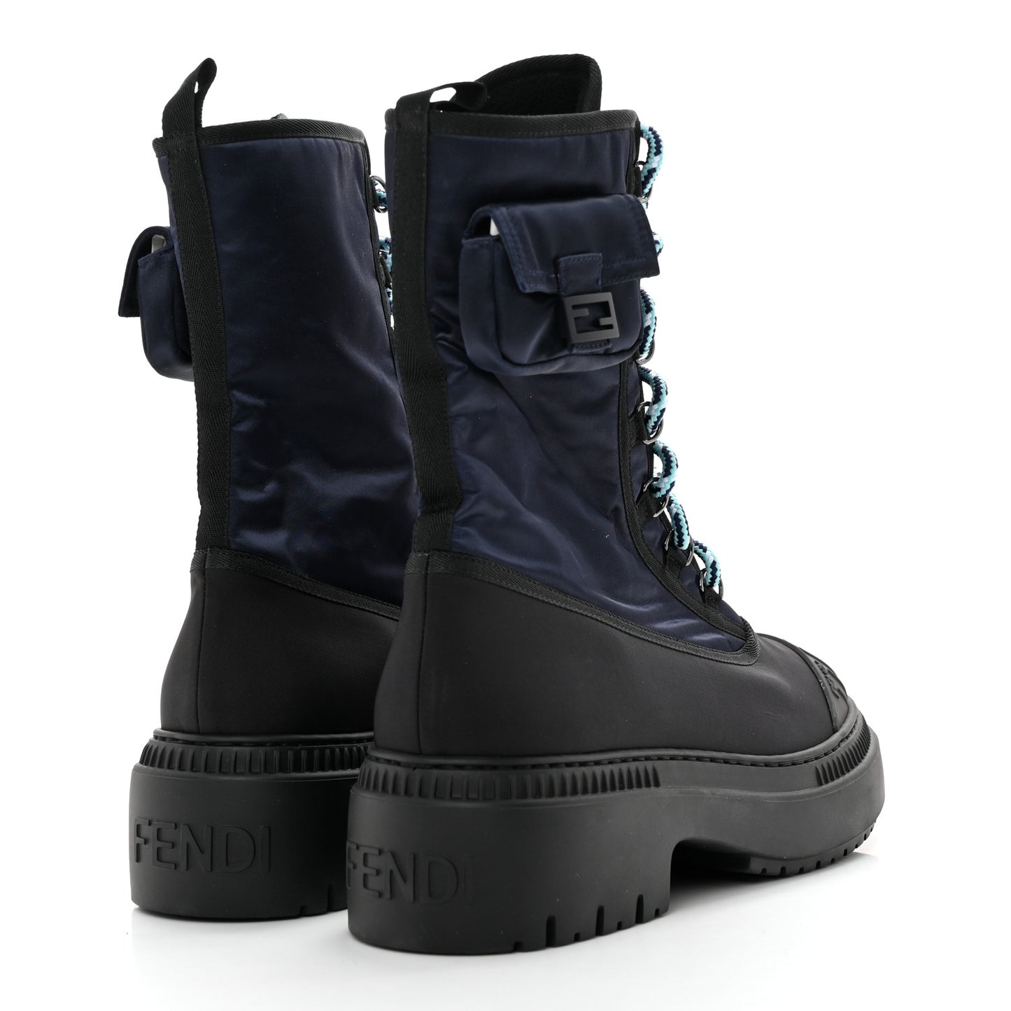 Nylon Baguette Domino 50mm Biker Boots 41 Eddie Black
