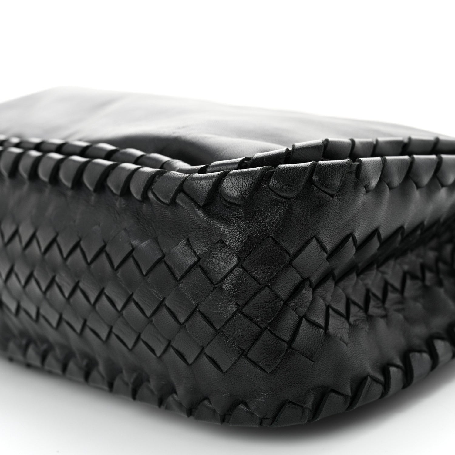 Bottega Veneta Nappa Intrecciato Snakeskin Hobo Black 9 of 10