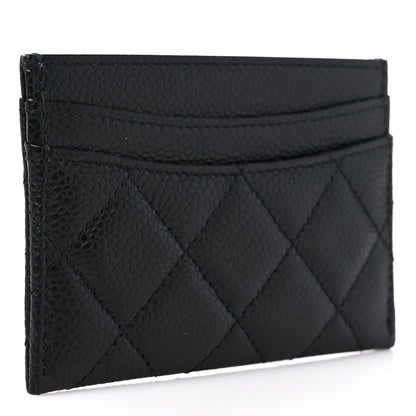 Chanel Caviar Quilted Card Holder Black 3 of 8