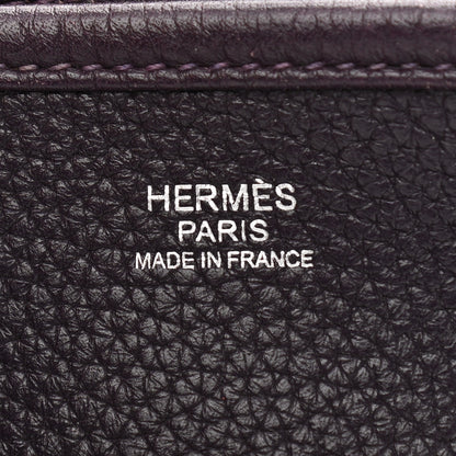 Hermes Taurillon Clemence Evelyne III GM Raisin 6 of 16