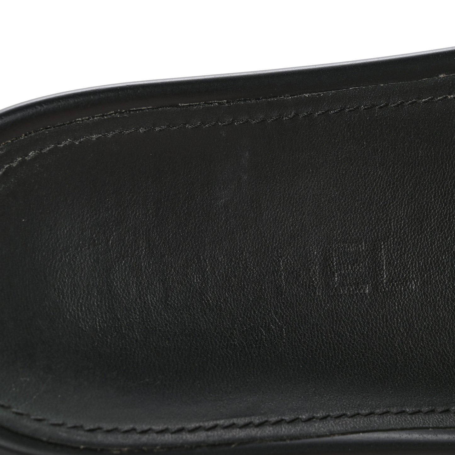 Satin Canvas Chain Slides Sandals Flats 37.5 Marine