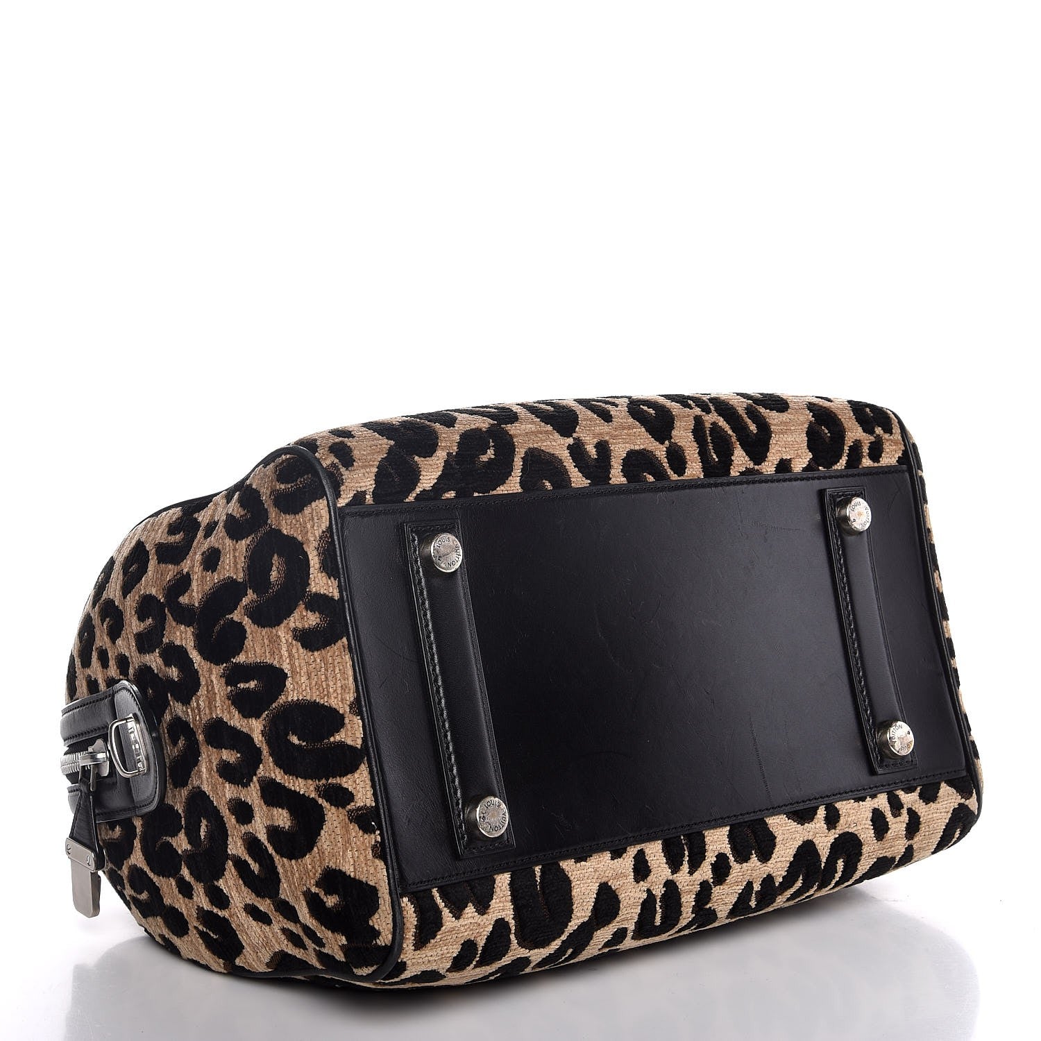 Louis Vuitton Jacquard Velvet Leopard Print Stephen Sprouse Speedy 4 of 11