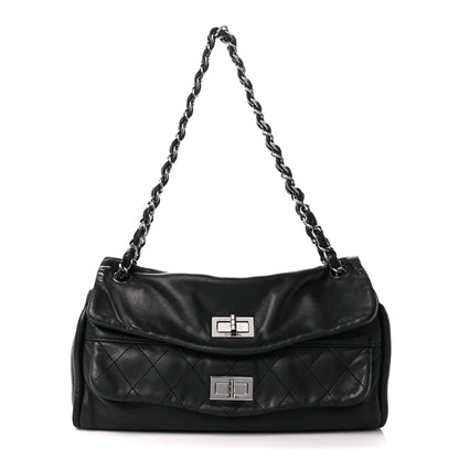 Chanel Lambskin Quilted Large Mademoiselle Double Flap Black 1 of 11