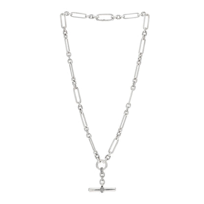 David Yurman Sterling Silver Diamond Small Lexington Chain Necklace 2 of 6