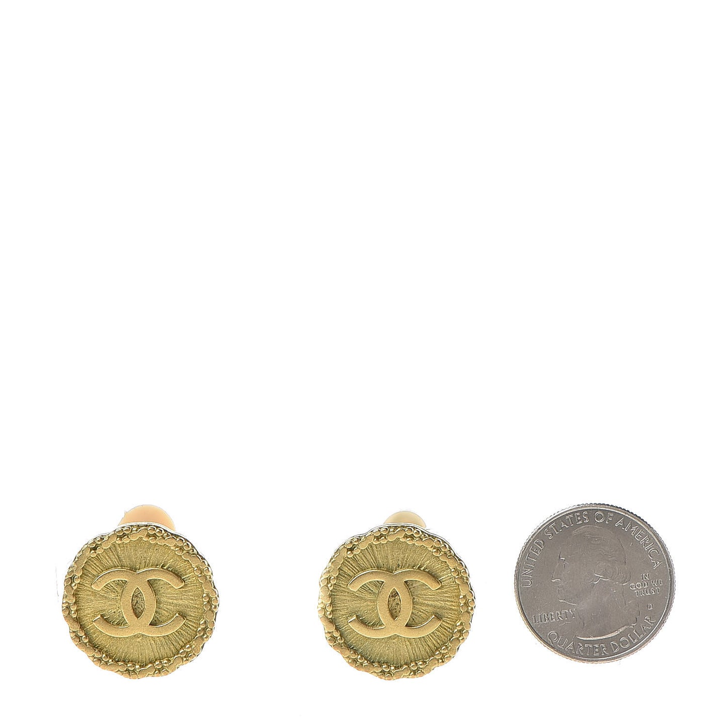CC Starburst Clip On Earrings Gold