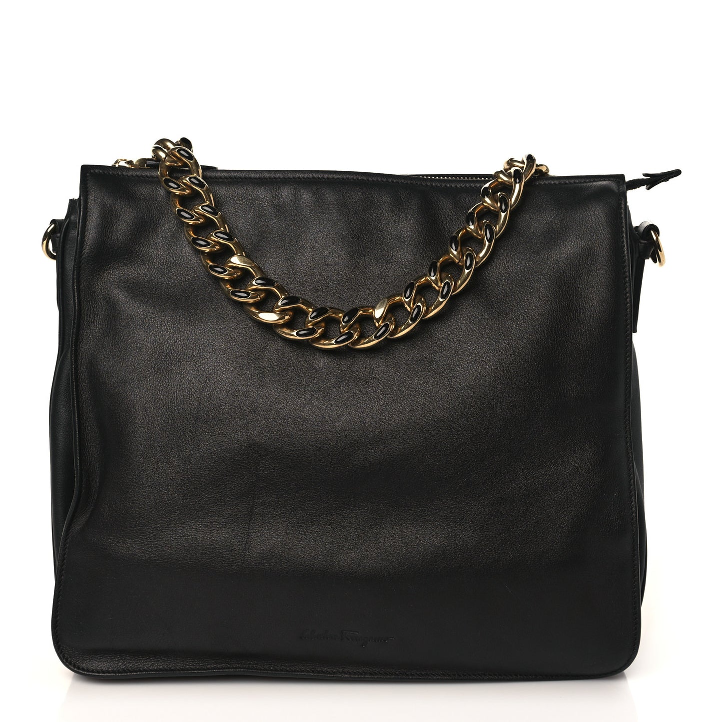 Calfskin Evette Hobo Black