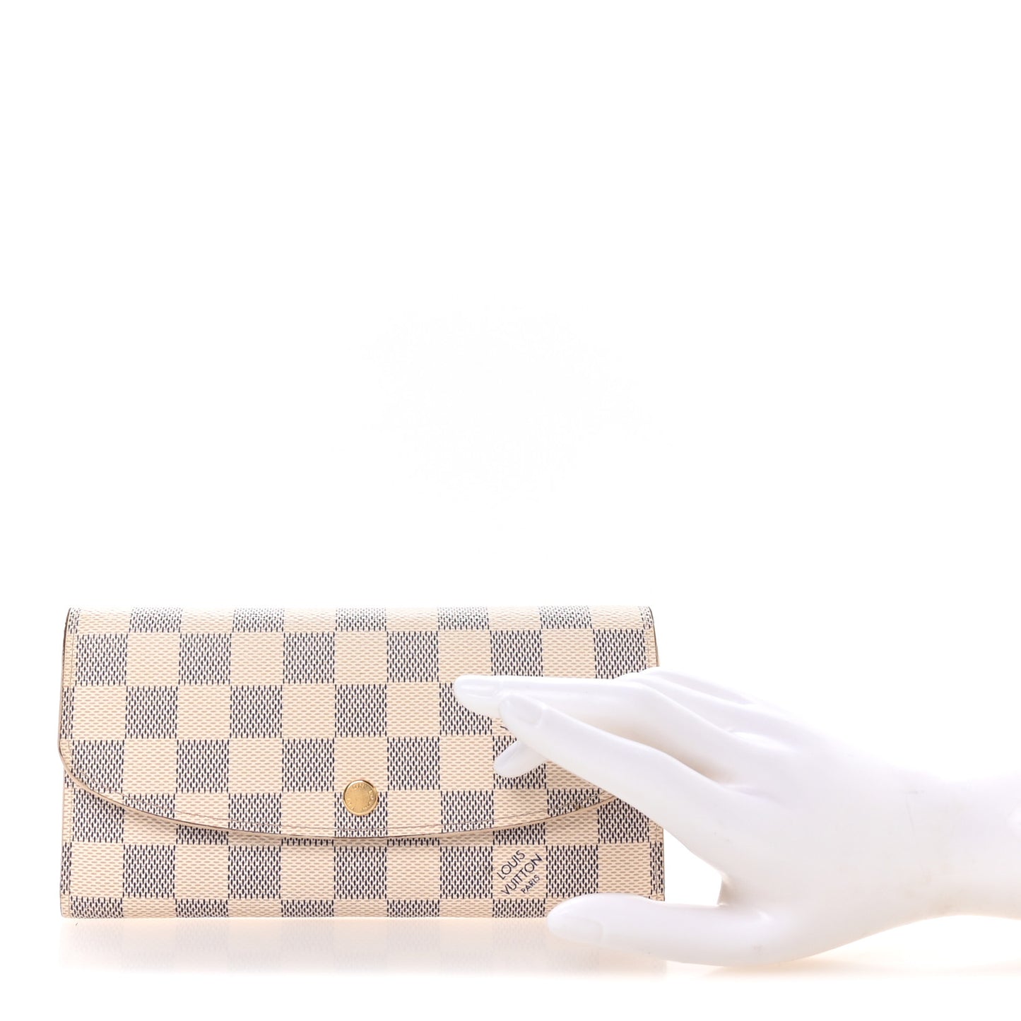 Damier Azur Emilie Wallet Rose Ballerine