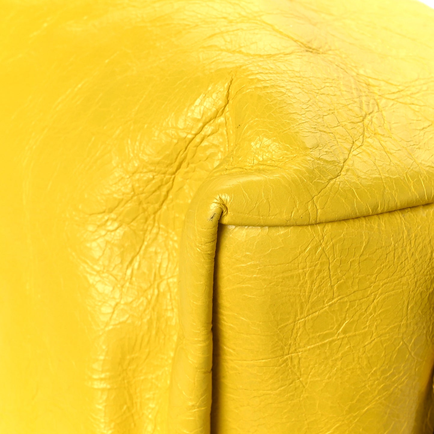 Fluffy Calfskin Morpheus Convertible Backpack Smile Yellow